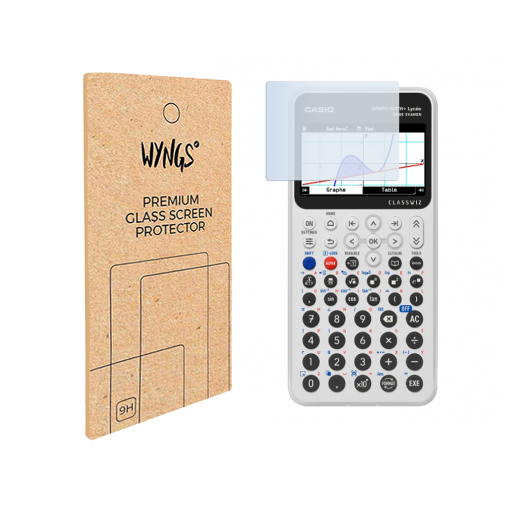 WYNGS Film Protecteur pour Casio Graph Math+