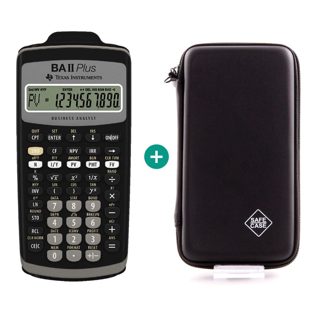 TI BA II Plus $ BUNDLE: Schutztasche