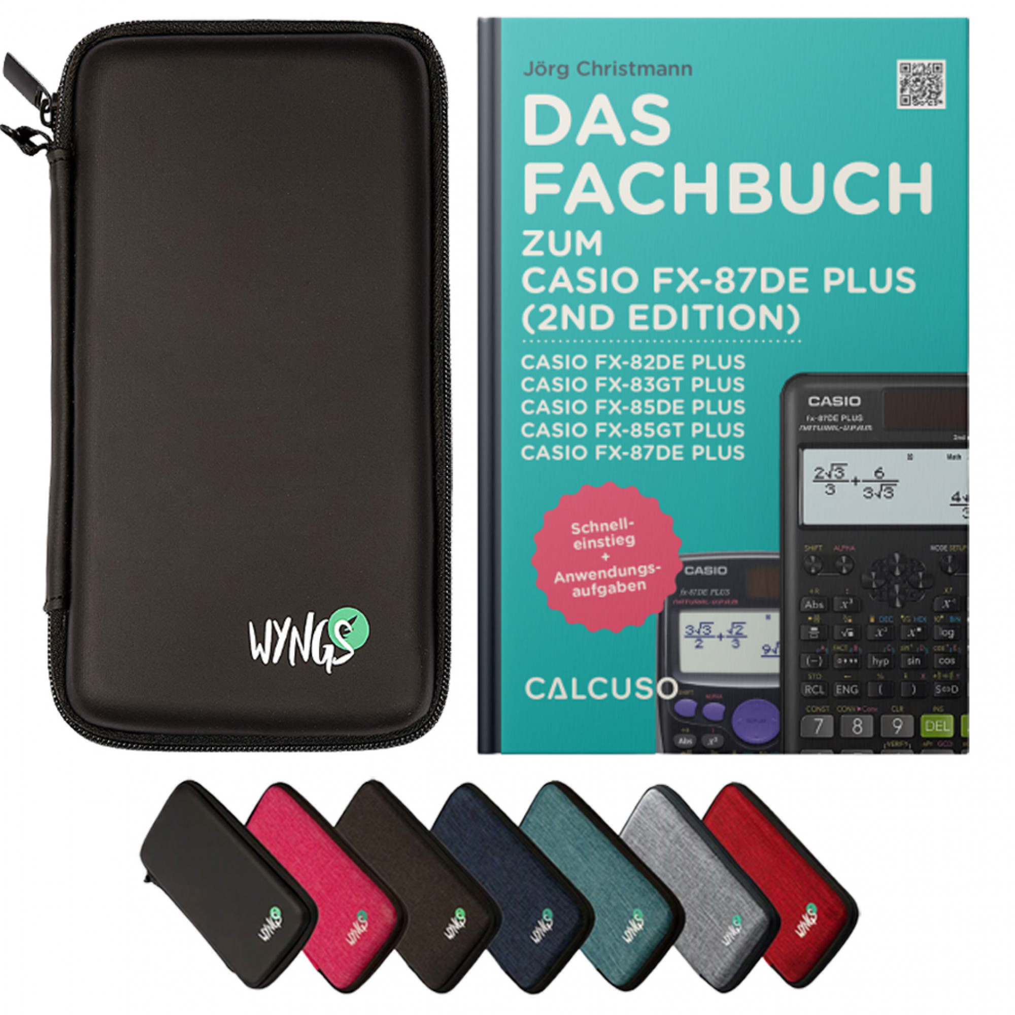 CALCUSO Accessoires Ensemble Standard compatible pour Calculatrice Casio FX-87DE Plus 2