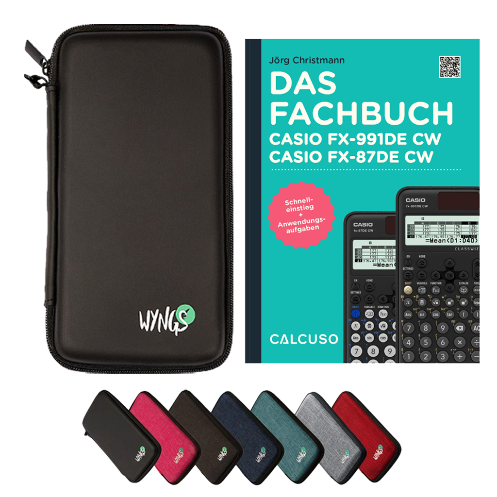 CALCUSO Accessoires Ensemble Standard avec Calculatrice Casio FX-991DE CW