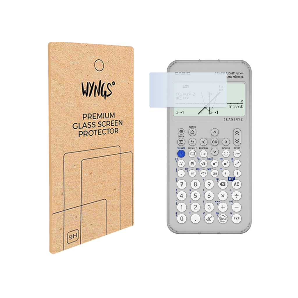 WYNGS Film Protecteur pour Casio Graph Light