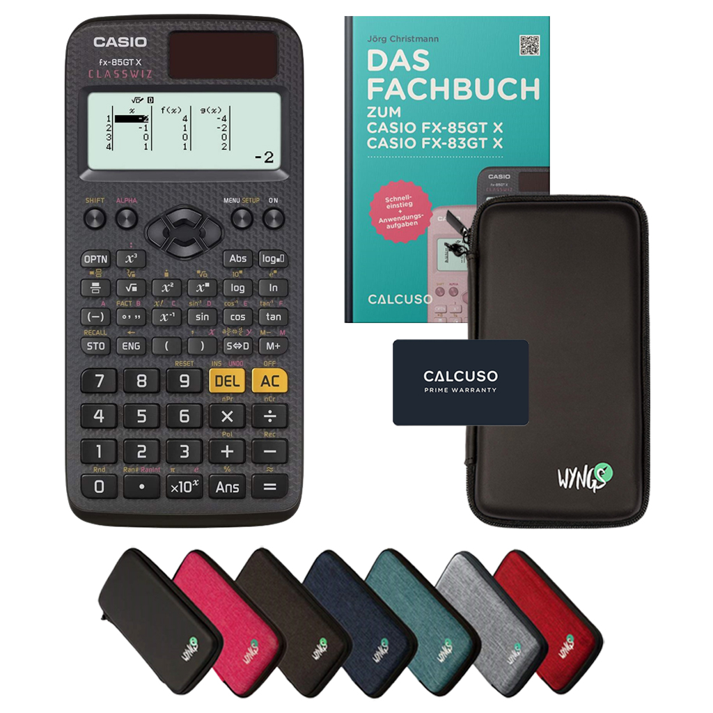 CALCUSO Ensemble Standard avec Calculatrice Casio FX-85GT X ClassWiz