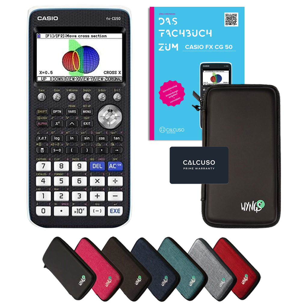 CALCUSO Ensemble Standard avec Calculatrice Graphique Casio FX-CG 50