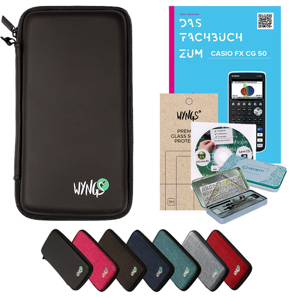 CALCUSO Accessori Pacchetto Premium compatibile par Calcolatrice Grafica Casio FX-CG 50