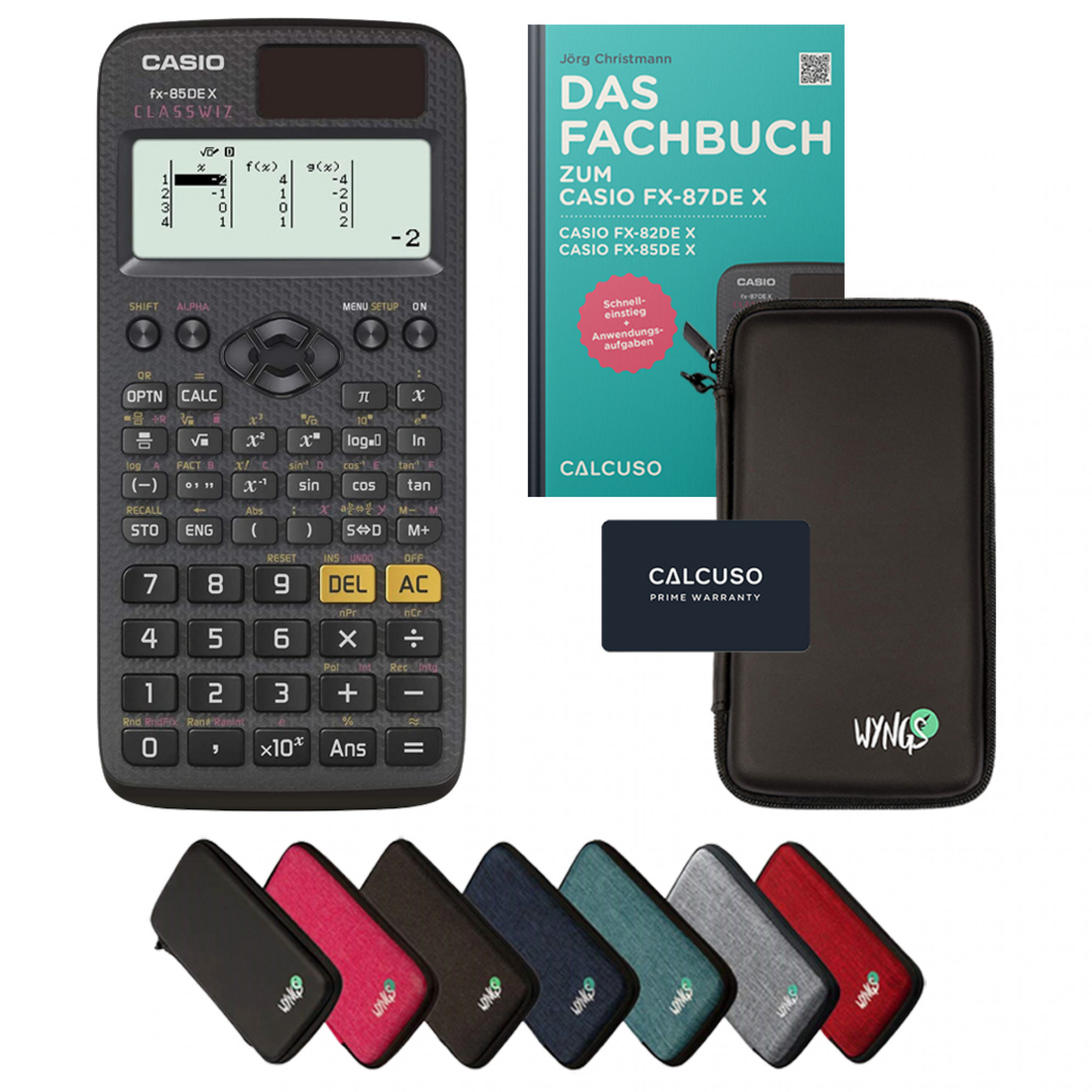CALCUSO Pacchetto Standard con Calcolatrice Casio FX-85DE X ClassWiz
