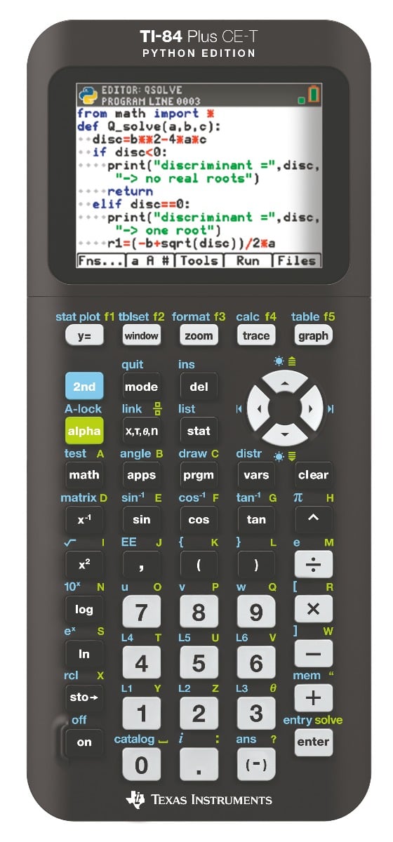 TI 84 Plus CE-T Python Edition