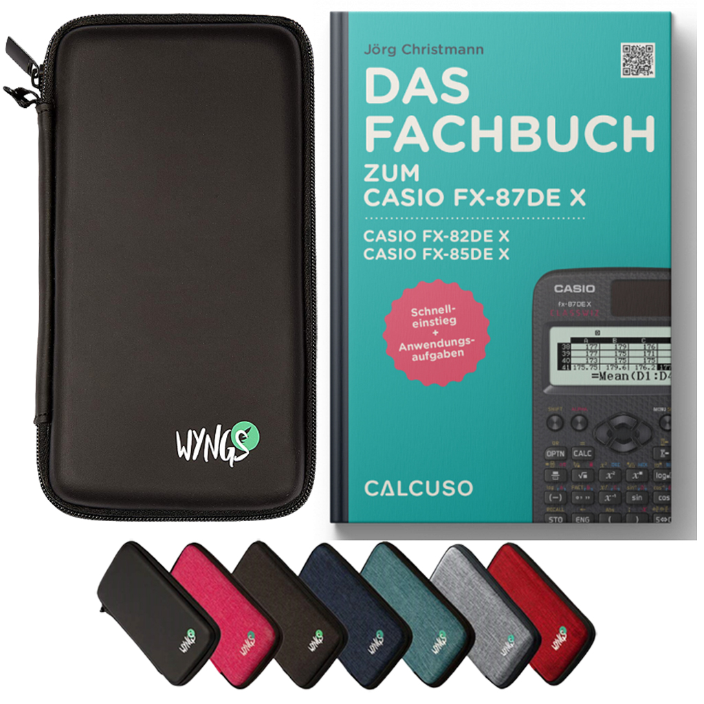 CALCUSO Accessori Pacchetto Standard compatibile par Calcolatrice Casio FX-82DE X