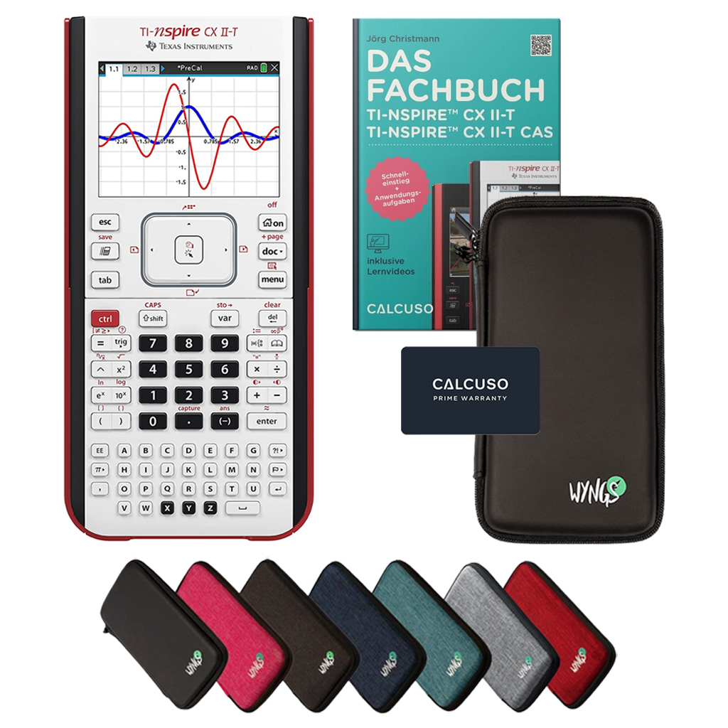 ﻿CALCUSO Standaardpakket met Grafische Rekenmachine TI Nspire CX II-T