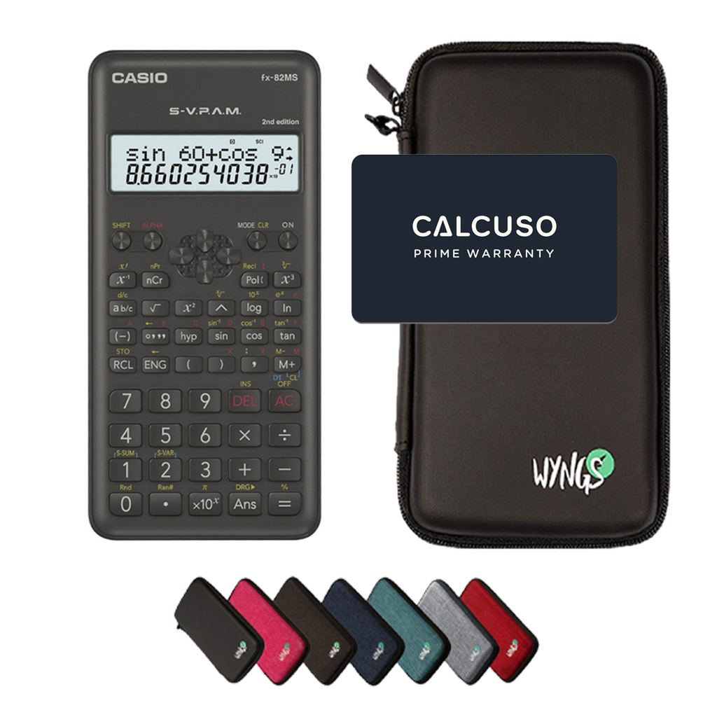 CALCUSO Pacote Básico com Calculadora Casio fx-82 MS 2nd edition