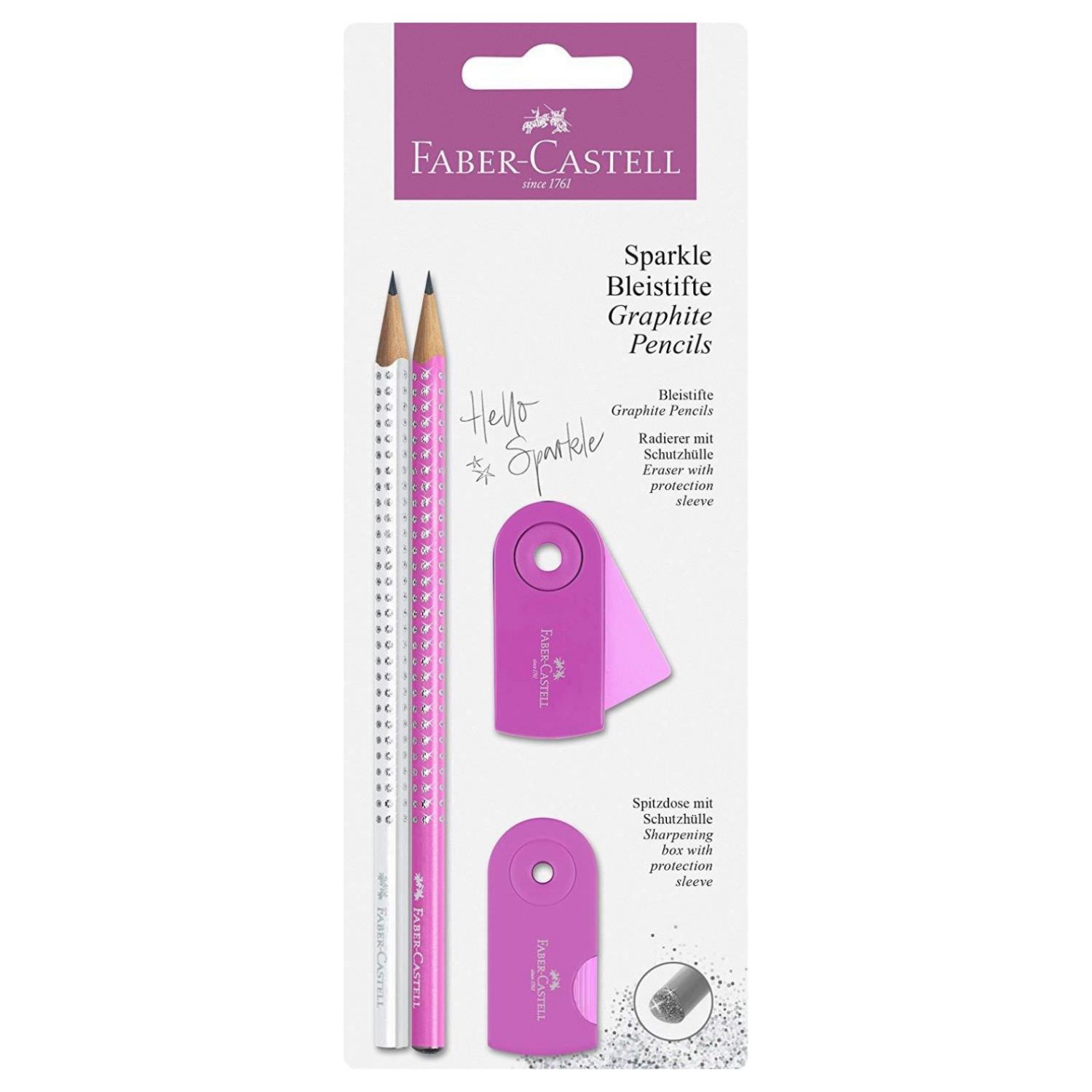 Faber-Castell pencil set, Sparkle pink