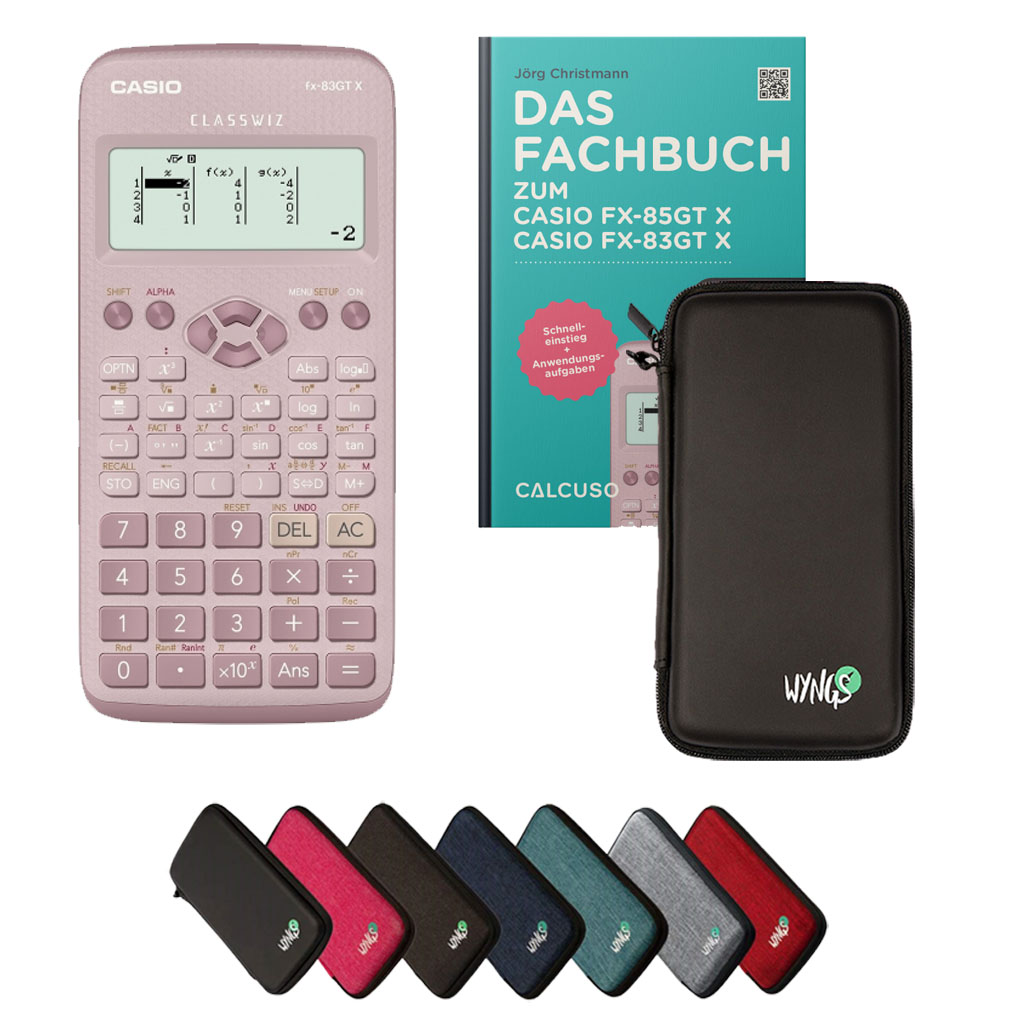 Calcuso Casio Taschenrechner Rosa CASIO Taschenrechner Fx-CG50